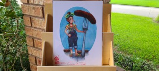 9x12 LaPlace Andouille Sausage Print
