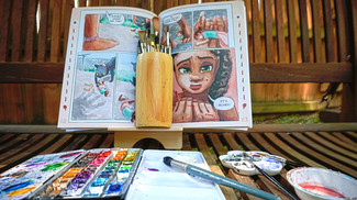 Kara vol 1 open with paints